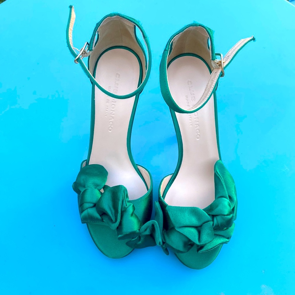 Emerald green heels